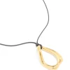 1161-waterproof-gold-plated-stainless-steel-large-open-pendant-cord-necklace-1.webp Waterproof Gold Plated Stainless Steel Large Open Pendant Cord Necklace
