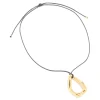 1161-waterproof-gold-plated-stainless-steel-large-open-pendant-cord-necklace-2.webp Waterproof Gold Plated Stainless Steel Large Open Pendant Cord Necklace