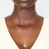 1164-waterproof-gold-plated-stainless-steel-lock-pendant-necklace-1.webp Waterproof Gold Plated Stainless Steel Lock Pendant Necklace
