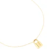 1164-waterproof-gold-plated-stainless-steel-lock-pendant-necklace-2.webp Waterproof Gold Plated Stainless Steel Lock Pendant Necklace