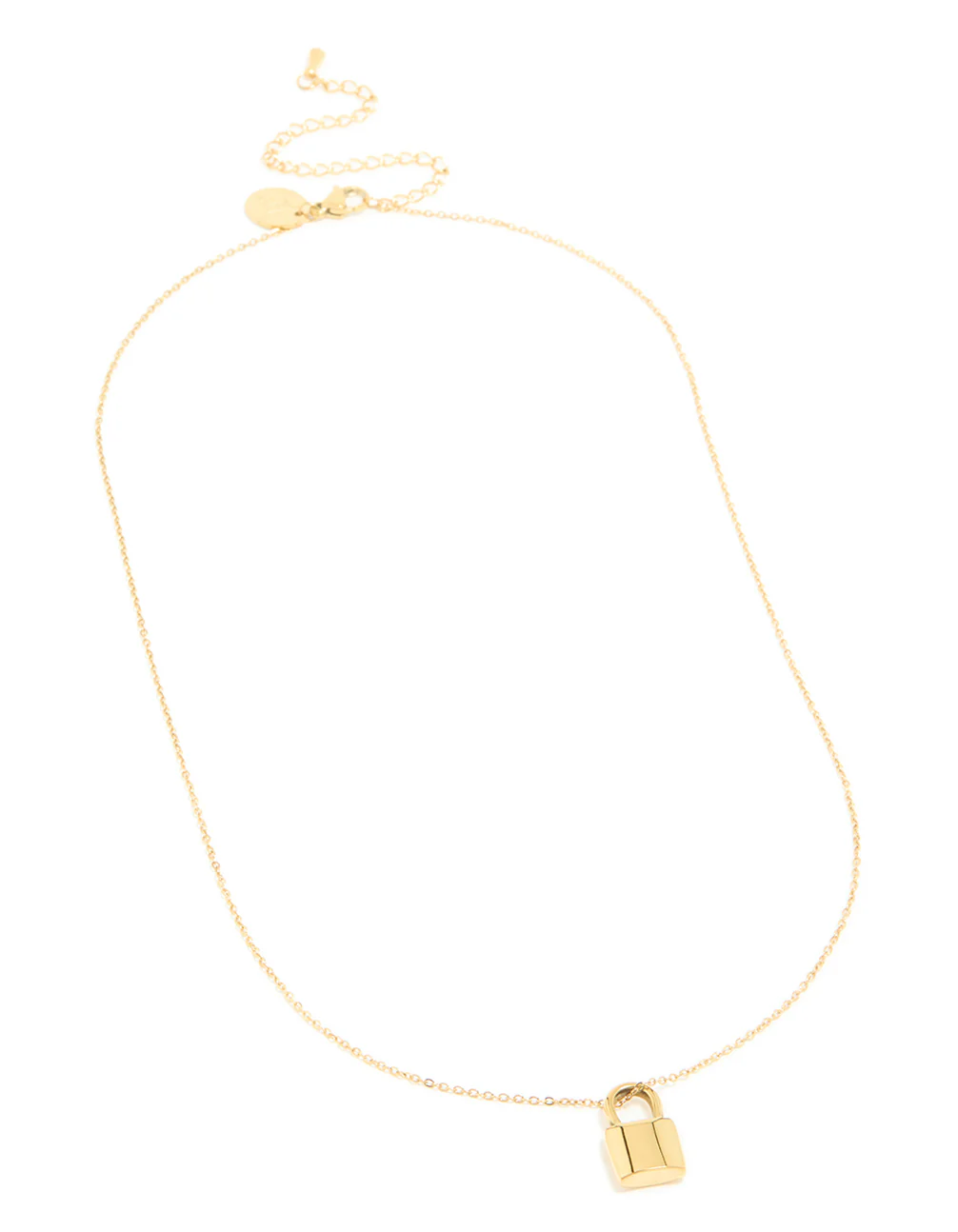 1164-waterproof-gold-plated-stainless-steel-lock-pendant-necklace-4.webp Waterproof Gold Plated Stainless Steel Lock Pendant Necklace