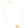 Waterproof Gold Plated Stainless Steel Mary & Cross Necklace