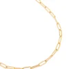 1169-waterproof-gold-plated-stainless-steel-open-oval-link-necklace-1.webp Waterproof Gold Plated Stainless Steel Open Oval Link Necklace
