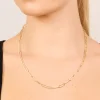 1169-waterproof-gold-plated-stainless-steel-open-oval-link-necklace-2.webp Waterproof Gold Plated Stainless Steel Open Oval Link Necklace