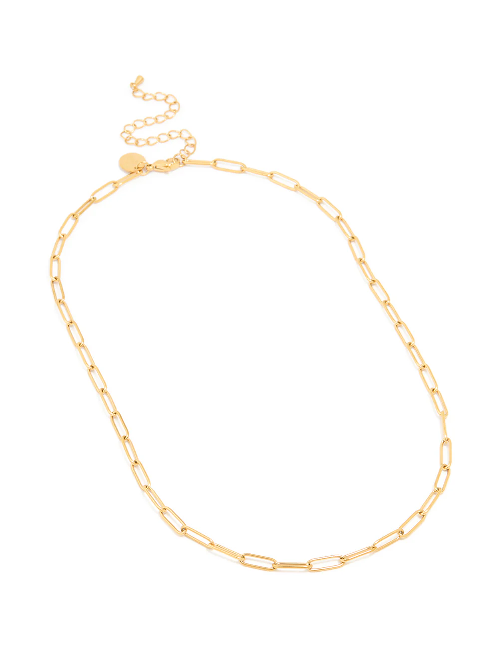 1169-waterproof-gold-plated-stainless-steel-open-oval-link-necklace-4.webp Waterproof Gold Plated Stainless Steel Open Oval Link Necklace