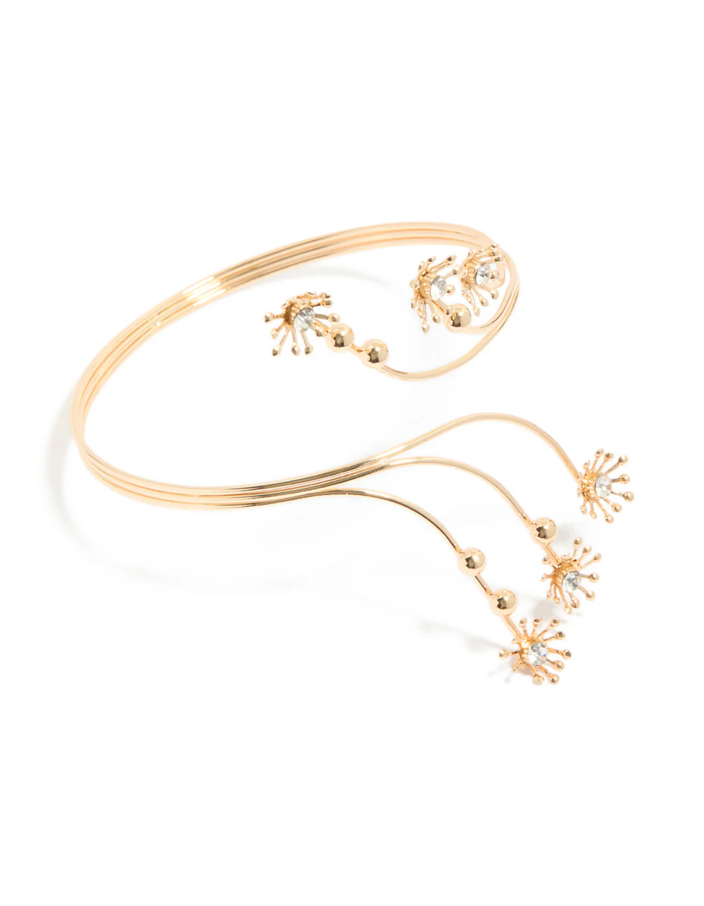 117-gold-diamante-small-flowers-arm-cuff-1.webp Gold Diamante Small Flowers Arm Cuff