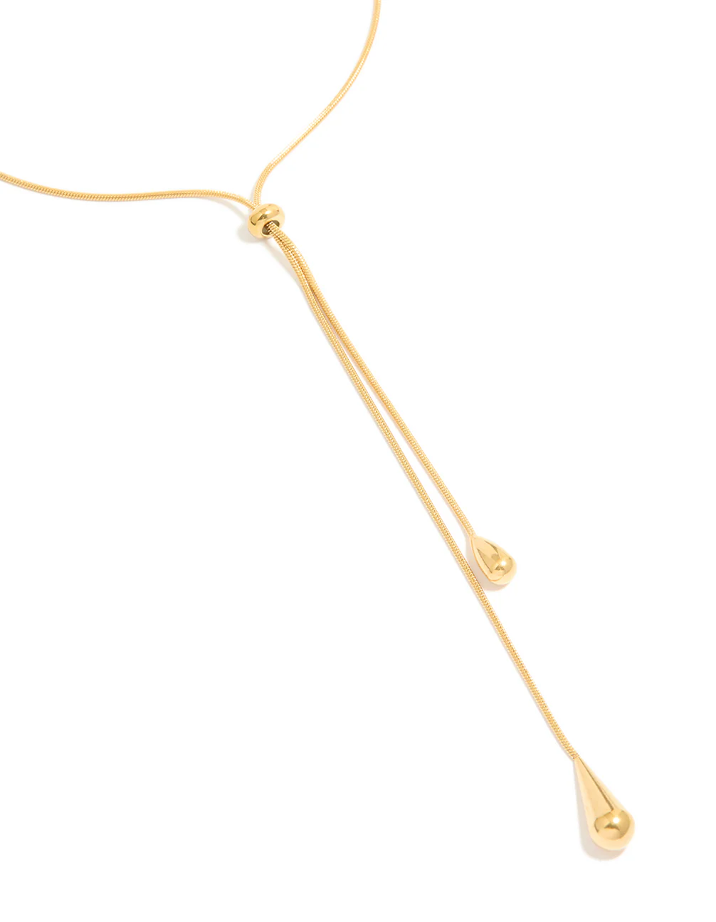 1175-waterproof-gold-plated-stainless-steel-pull-through-lariat-necklace-2.webp Waterproof Gold Plated Stainless Steel Pull Through Lariat Necklace