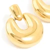 1176-waterproof-gold-plated-stainless-steel-round-doorknocker-earrings-4.webp Waterproof Gold Plated Stainless Steel Round Doorknocker Earrings