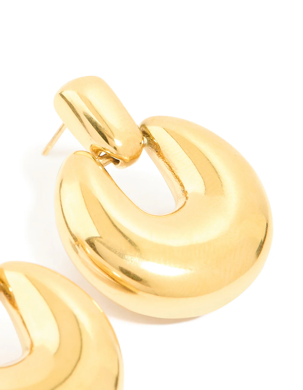 1176-waterproof-gold-plated-stainless-steel-round-doorknocker-earrings-5.webp Waterproof Gold Plated Stainless Steel Round Doorknocker Earrings