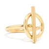 Waterproof Gold Plated Stainless Steel Skinny T&O Ring
