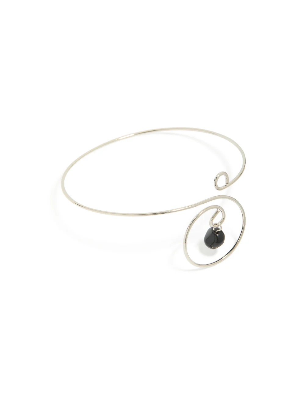 118-silver-dainty-swirl-black-semi-precious-stone-arm-cuff-1.webp Silver Dainty Swirl Black Semi Precious Stone Arm Cuff