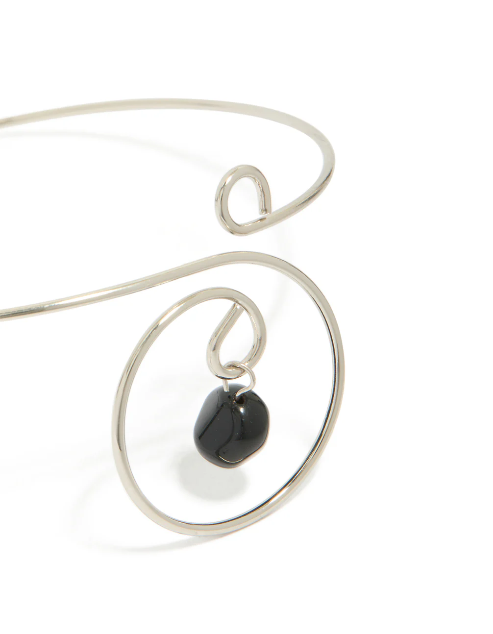 118-silver-dainty-swirl-black-semi-precious-stone-arm-cuff-2.webp Silver Dainty Swirl Black Semi Precious Stone Arm Cuff