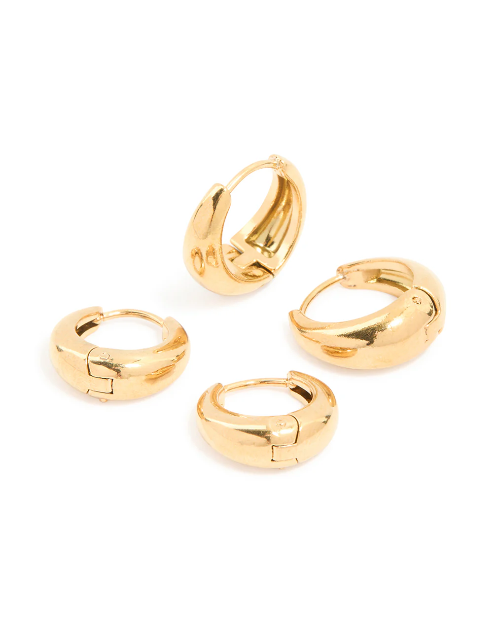 1185-waterproof-gold-plated-stainless-steel-thick-oval-huggie-earrings-2-pack-1.webp Waterproof Gold Plated Stainless Steel Thick Oval Huggie Earrings 2-Pack