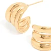 1186-waterproof-gold-plated-stainless-steel-triple-band-hoop-earrings-4.webp Waterproof Gold Plated Stainless Steel Triple Band Hoop Earrings