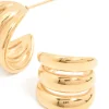 1186-waterproof-gold-plated-stainless-steel-triple-band-hoop-earrings-5.webp Waterproof Gold Plated Stainless Steel Triple Band Hoop Earrings