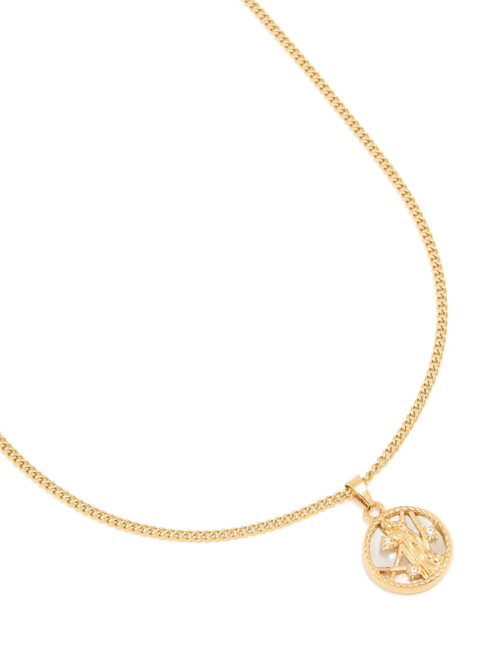1187-waterproof-gold-plated-stainless-steel-virgo-circle-zodiac-sign-necklace-1.webp Waterproof Gold Plated Stainless Steel Virgo Circle Zodiac Sign Necklace