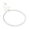 Waterproof Stainless Steel Cubic Zirconia Tennis Bracelet