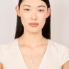 Waterproof Stainless Steel Large Bubble Letter K Necklace