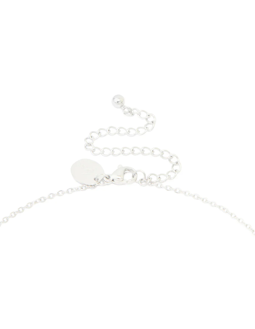 Waterproof Stainless Steel Large Bubble Letter L Necklace