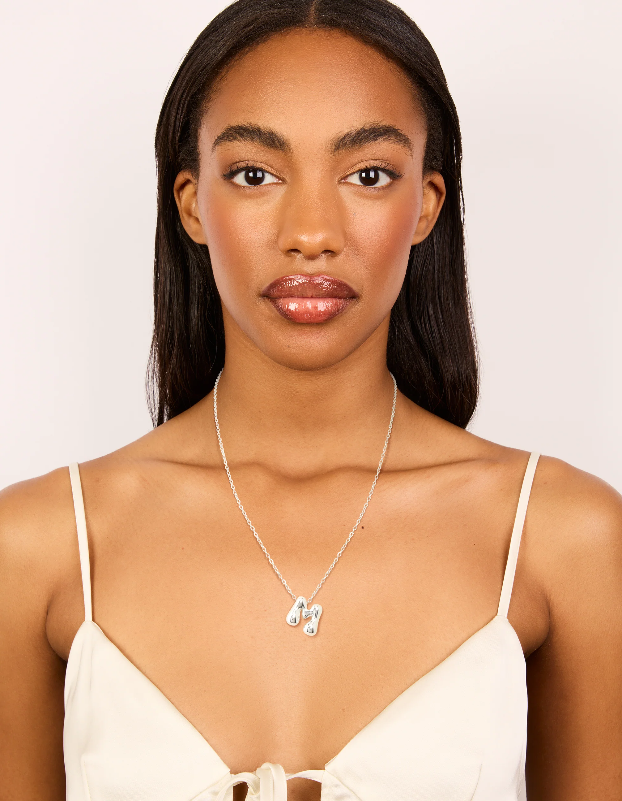 1199-waterproof-stainless-steel-large-bubble-letter-m-necklace-3.webp Waterproof Stainless Steel Large Bubble Letter M Necklace