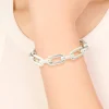 Waterproof Stainless Steel Large Paperclip Chain Bracelet