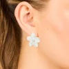 Waterproof Stainless Steel Mini Textured Flower Earrings
