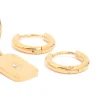 1213-waterproof-gold-plated-stainless-steel-cubic-zirconia-star-disc-huggie-earrings-3-pack-5.webp Waterproof Gold Plated Stainless Steel Cubic Zirconia Star Disc & Huggie Earrings 3-Pack