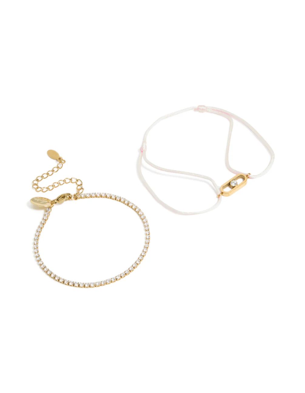 1216-waterproof-gold-plated-stainless-steel-cubic-zirconia-pink-cord-tennis-bracelet-set-2.webp Waterproof Gold Plated Stainless Steel Cubic Zirconia & Pink Cord Tennis Bracelet Set