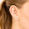 Waterproof Gold Plated Stainless Steel Cubic Zirconia Garden Party Earrings 3-Pack