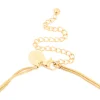1218-waterproof-gold-plated-stainless-steel-snake-chain-open-circle-pendant-layered-necklace-3.webp Waterproof Gold Plated Stainless Steel Snake Chain & Open Circle Pendant Layered Necklace
