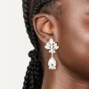 1224-silver-diamante-floral-single-drop-earrings-1.webp Silver Diamante Floral & Single Drop Earrings
