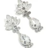 1224-silver-diamante-floral-single-drop-earrings-2.webp Silver Diamante Floral & Single Drop Earrings