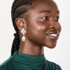 1224-silver-diamante-floral-single-drop-earrings-3.webp Silver Diamante Floral & Single Drop Earrings