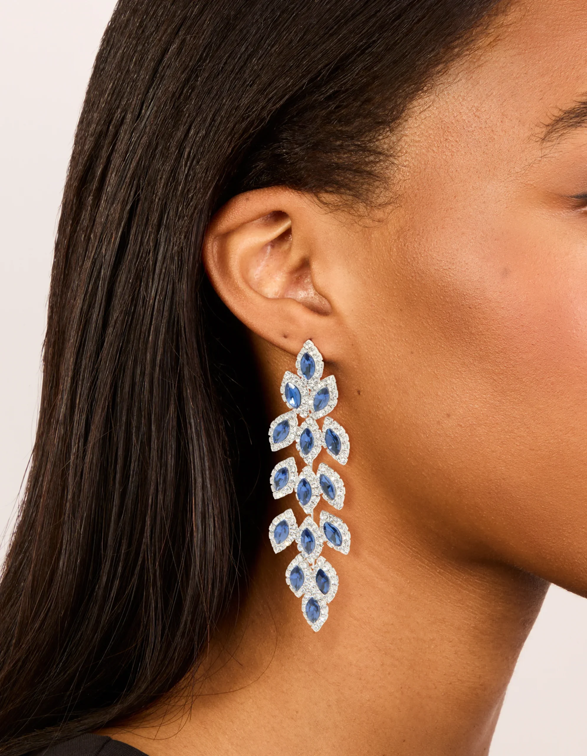 1229-silver-blue-diamantes-gleaming-pears-drop-earrings-1.webp Silver Blue Diamantes Gleaming Pears Drop Earrings