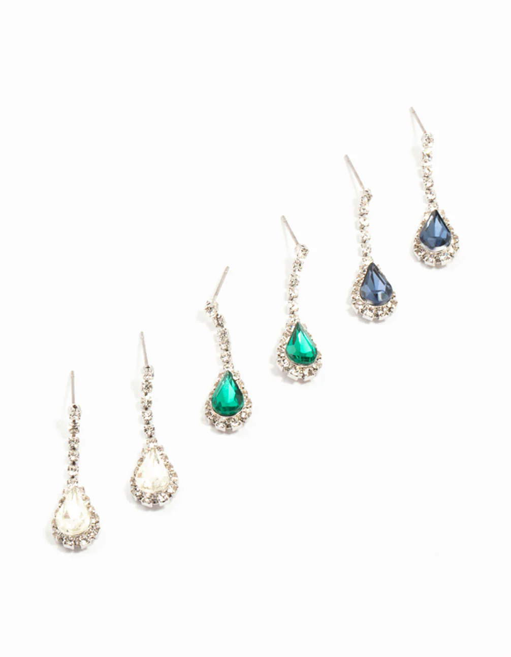 1239-silver-teardrop-diamante-drop-earrings-3-pack-1.webp Silver Teardrop Diamante Drop Earrings 3-Pack