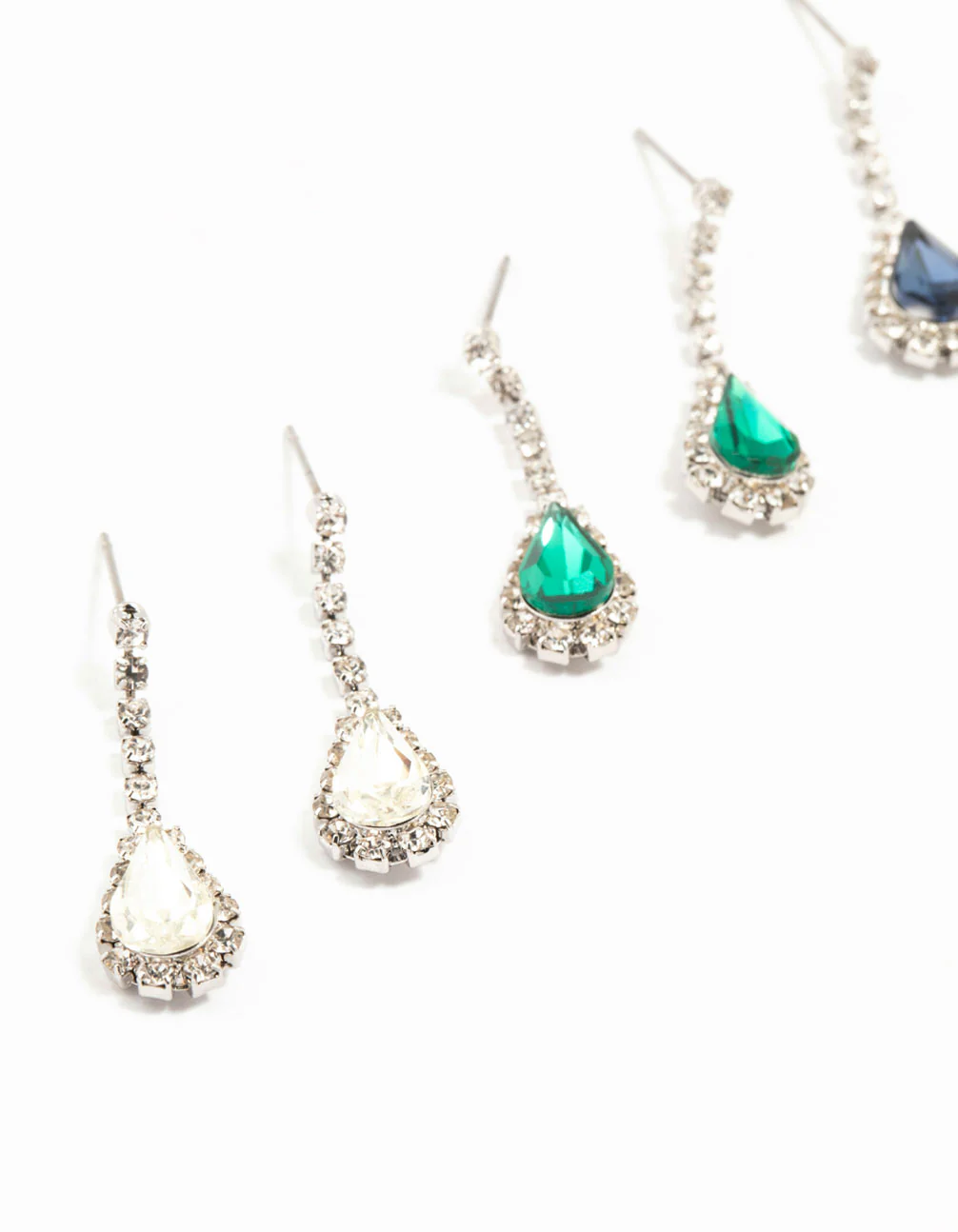 1239-silver-teardrop-diamante-drop-earrings-3-pack-4.webp Silver Teardrop Diamante Drop Earrings 3-Pack
