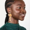 1245-gold-long-floral-drop-earrings-3.webp Gold Long Floral Drop Earrings