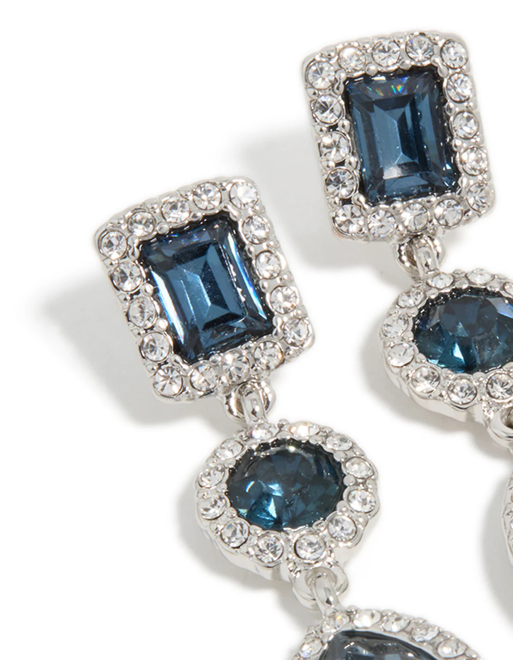 1247-silver-blue-diamante-multi-shape-drop-earrings-4.webp Silver Blue Diamante Multi Shape Drop Earrings