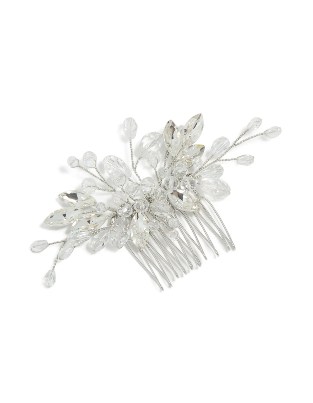 1249-silver-diamante-floral-vine-hair-comb-1.webp Silver Diamante Floral Vine Hair Comb