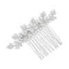 Silver Diamante Dainty Peta Hairl Comb