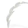 Silver Diamante Leaves Headband