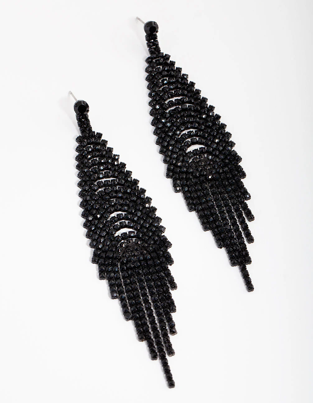 1255-matte-cup-chain-waterfall-earrings-1.webp Matte Cup Chain Waterfall Earrings