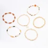 Gold Evil Eye Beaded Bracelet 6-Pack