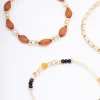 Gold Evil Eye Beaded Bracelet 6-Pack