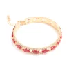1257-gold-red-clear-diamante-oval-bangle-1.webp Gold Red & Clear Diamante Oval Bangle