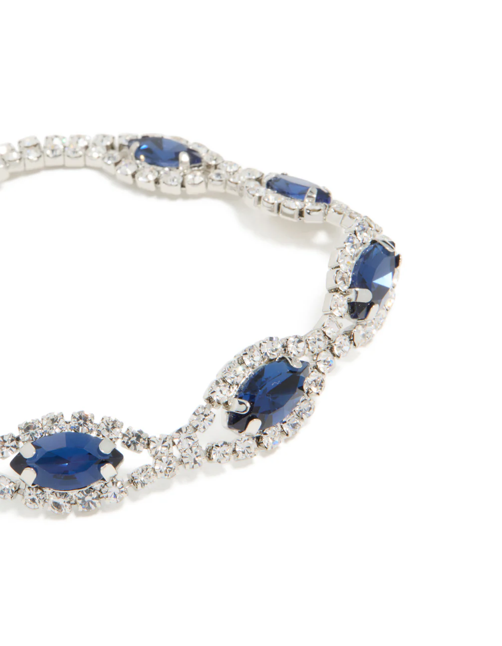 1258-silver-blue-diamante-shiny-pears-bracelet-4.webp Silver Blue Diamante Shiny Pears Bracelet