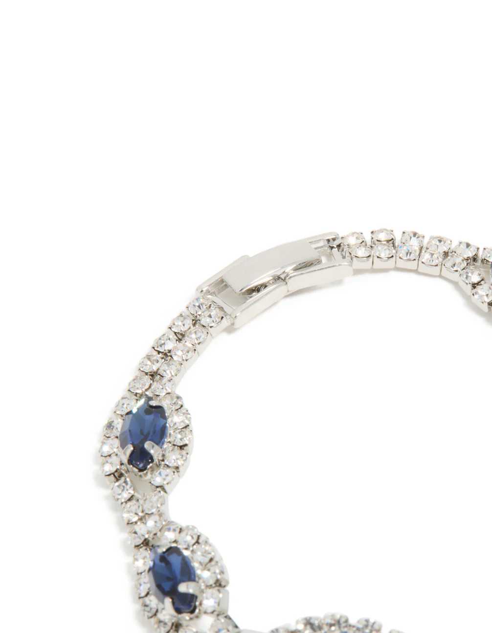 1258-silver-blue-diamante-shiny-pears-bracelet-5.webp Silver Blue Diamante Shiny Pears Bracelet
