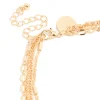 Gold Dumbbell Anklet & Toe Rings Set