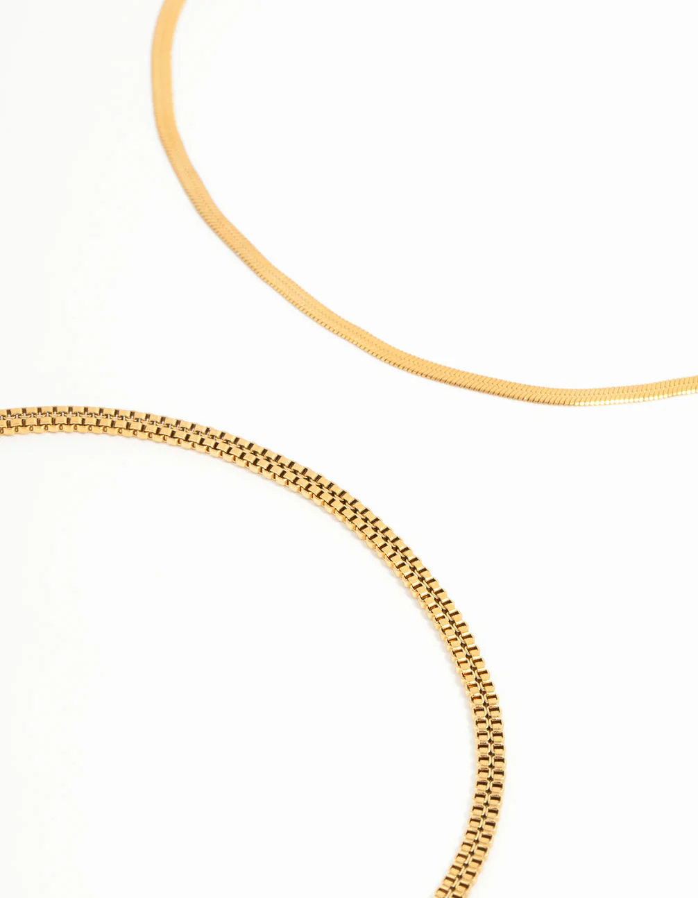 1266-waterproof-gold-plated-stainless-steel-mixed-snake-chain-anklets-2-pack-2.webp Waterproof Gold Plated Stainless Steel Mixed Snake Chain Anklets 2-Pack