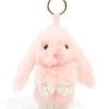 1267-pink-fabric-small-bunny-key-chain-1.webp Pink Fabric Small Bunny Key Chain